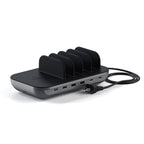 MoonHome 5-Device Charging Station with USB-C, USB-A & Qi Pad, US – product image 1