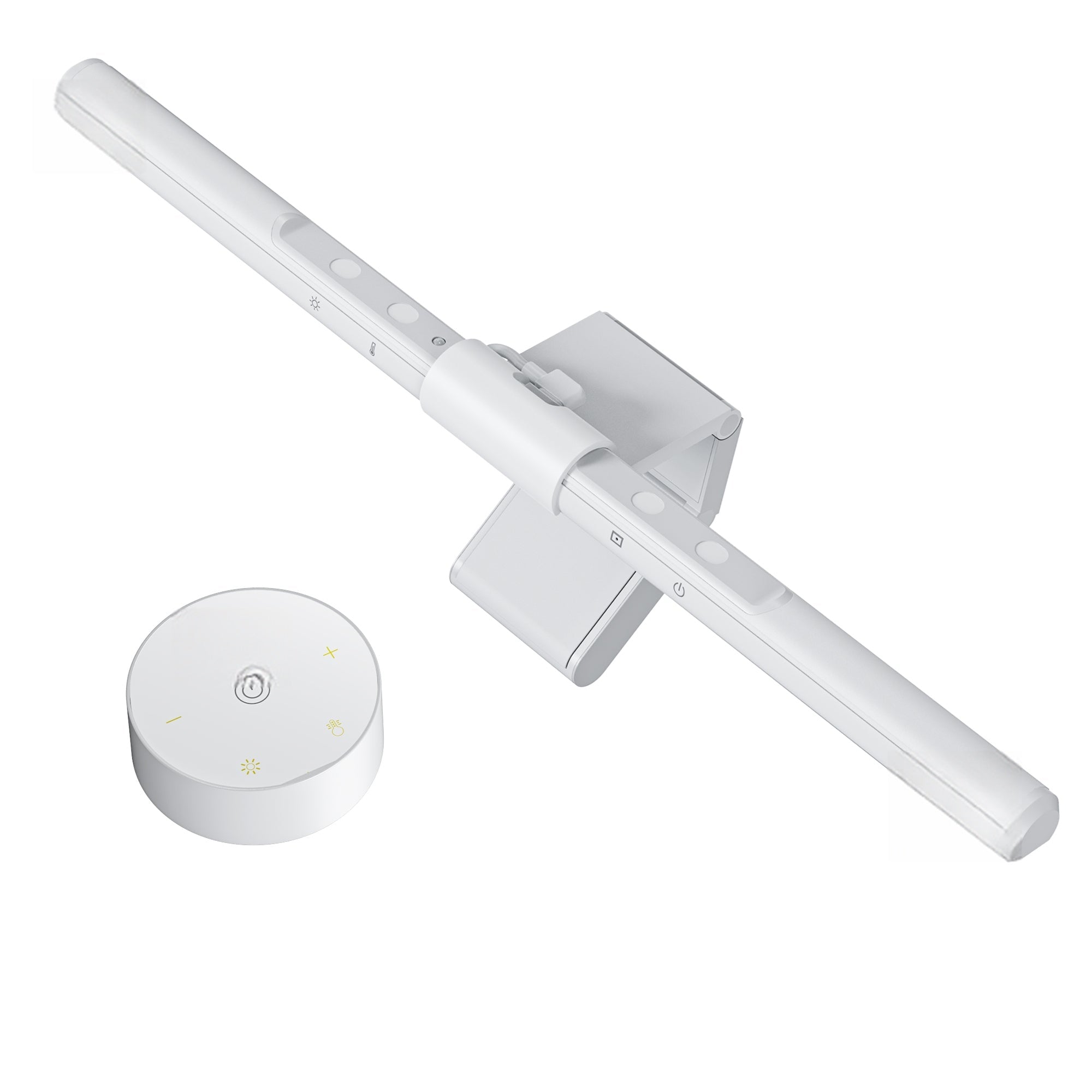 White Auto-Dimming Monitor Light Bar on white background