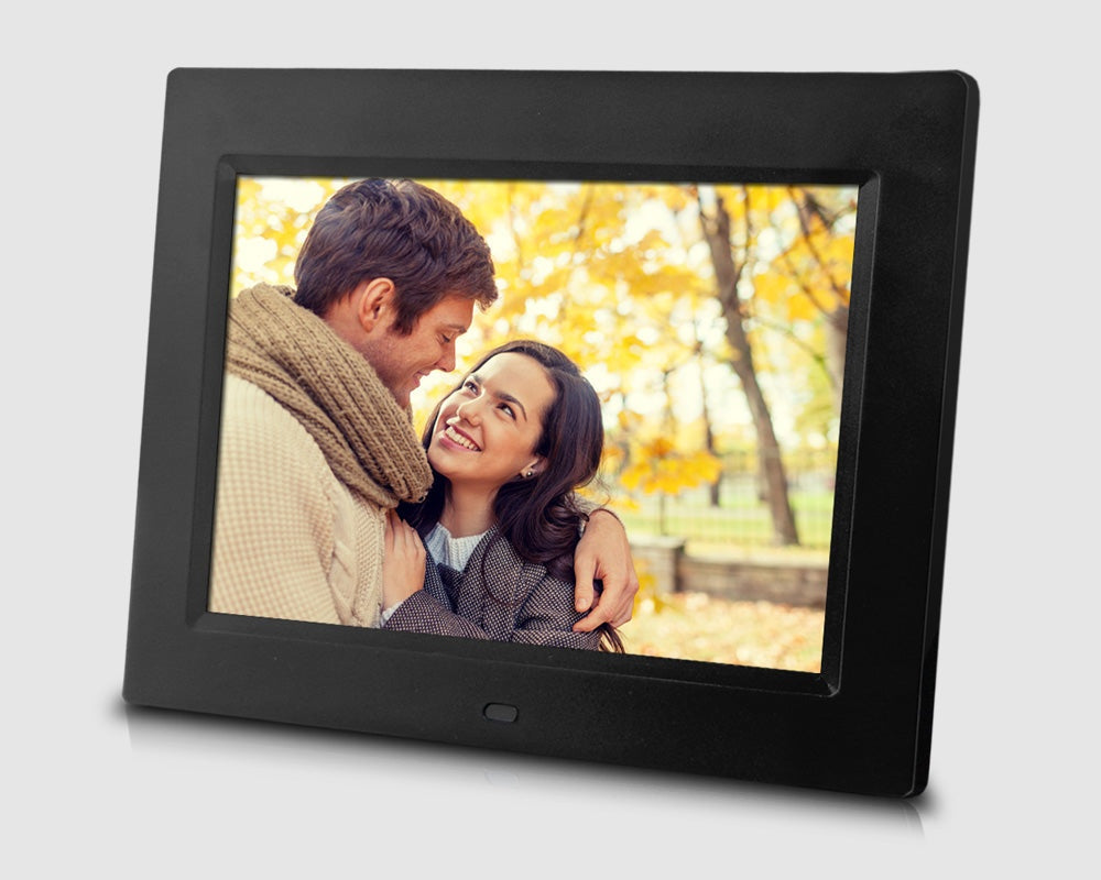 8-Inch Multimedia Digital Photo Frame on white background