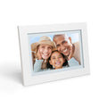 White 10-Inch Wi-Fi Digital Photo Frame on white background