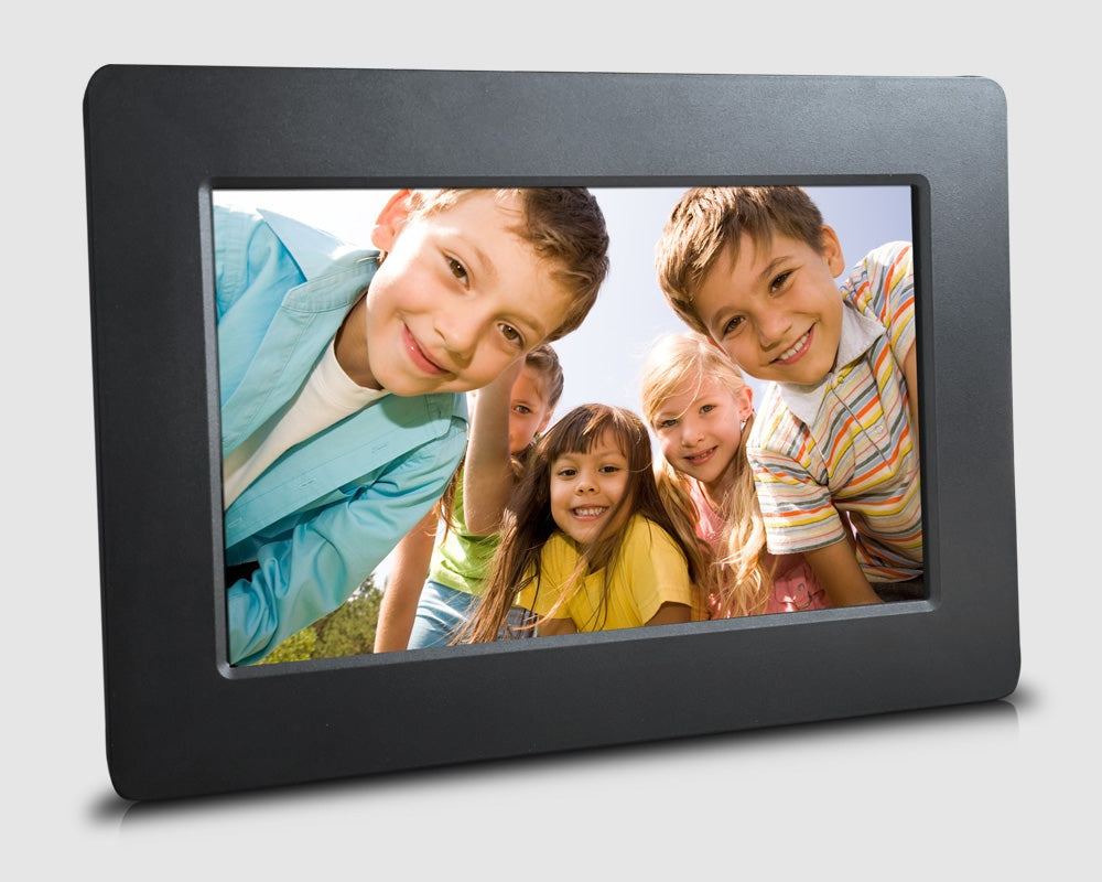 7-Inch USB and SD Digital Photo Frame on white background