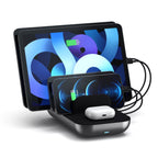 MoonHome 5-Device Charging Station with USB-C, USB-A & Qi Pad, EU – product image 3